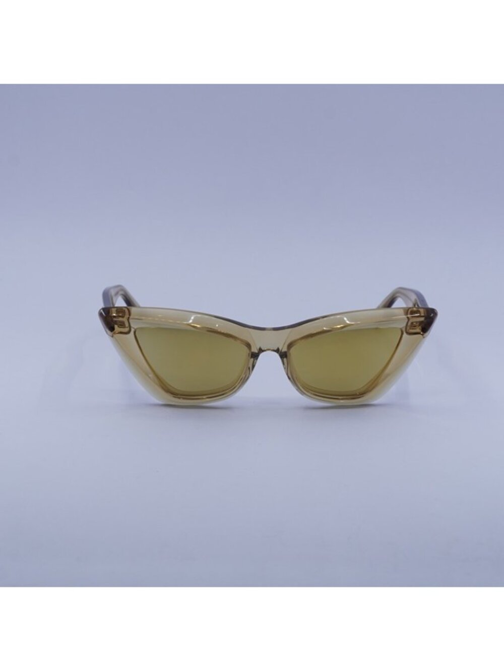 Bottega Veneta BV1101S 007 Sunglasses Brown Cat Eye Frame, Gold Lenses - Picture 7 of 12